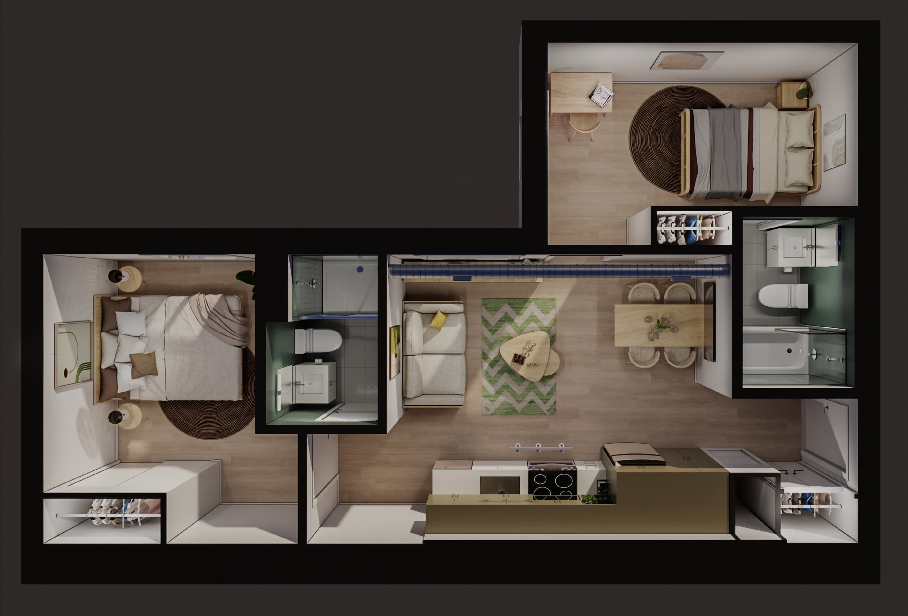 2Bedroom + 2Bath - J21